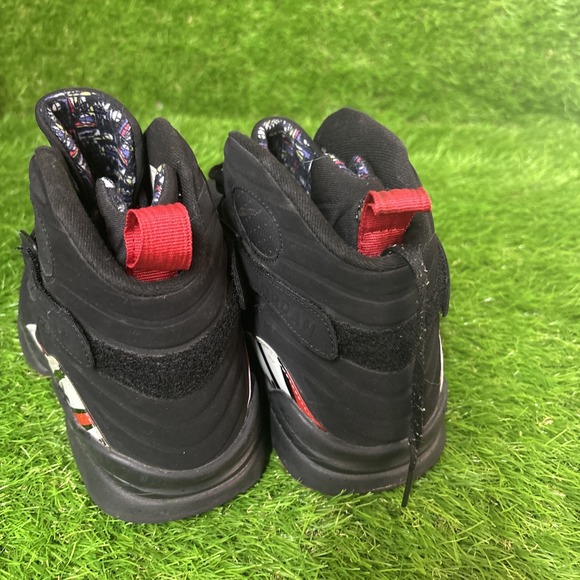 2023 Nike Air Jordan 8 Retro Playoffs Sneakers Size 12 Black & Red 305381-062 - Picture 3 of 8